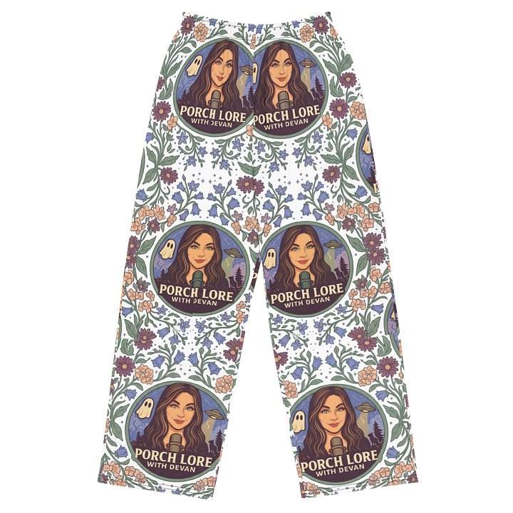 PORCH LORE DEVAN FLORAL UNISEX WIDE-LEG PANTS product image (1)