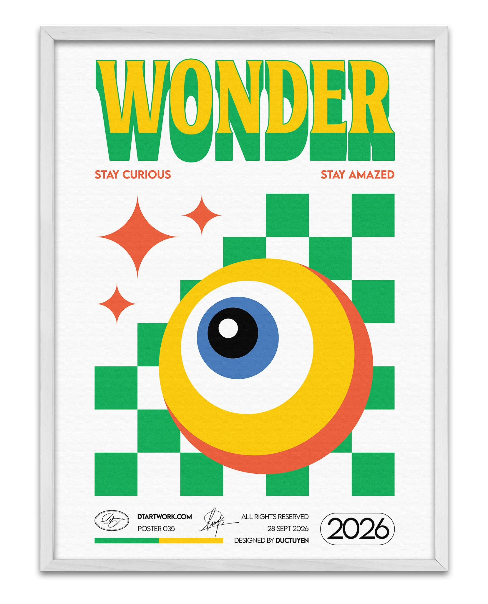 "WONDER" - See the Magic in Everything - Retro Wall Art product image (13)