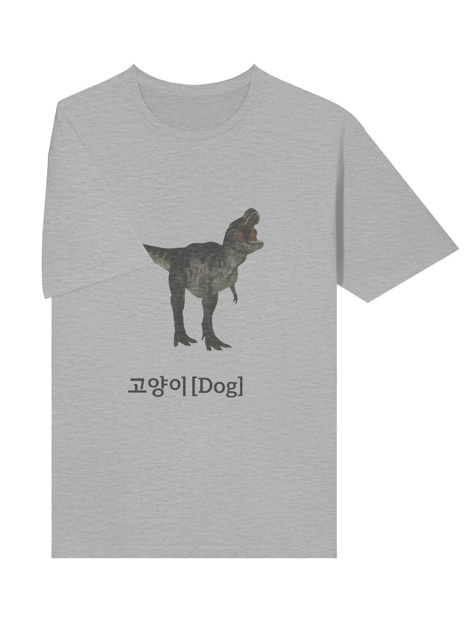 Dinosaur Korean Text Cat Dog Shirt product image (4)