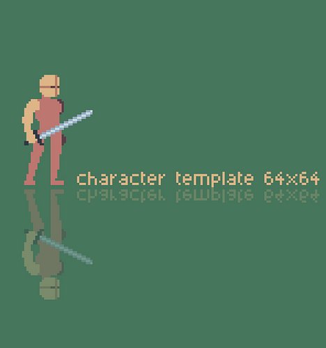 I have uploaded the template of my character with several animations so you can make your own characters comfortably. Visit h...