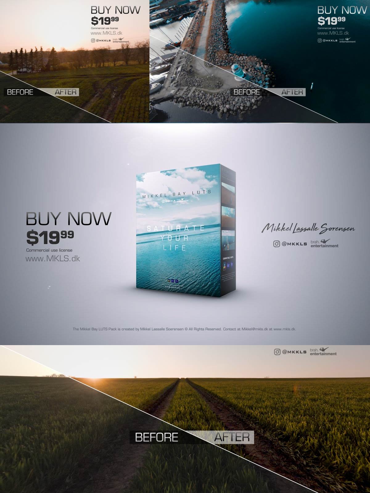 The Mikkel Bay LUT Pack - Highend Colorgrading LUTS product image (1)