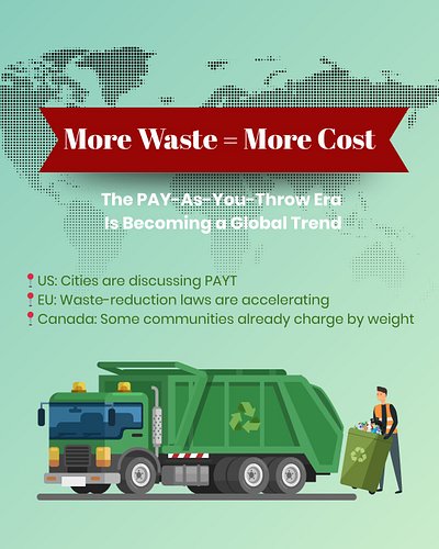 [DidYouKnow 4] One European country is about to charge for trash by the kilo. 🗑💸 Every pickup is weighed and billed. 

The co...