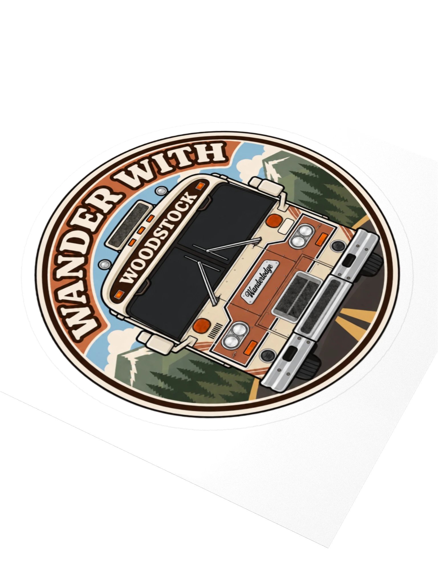 Woodstock Front & Center Sticker — Dark Windshield product image (3)