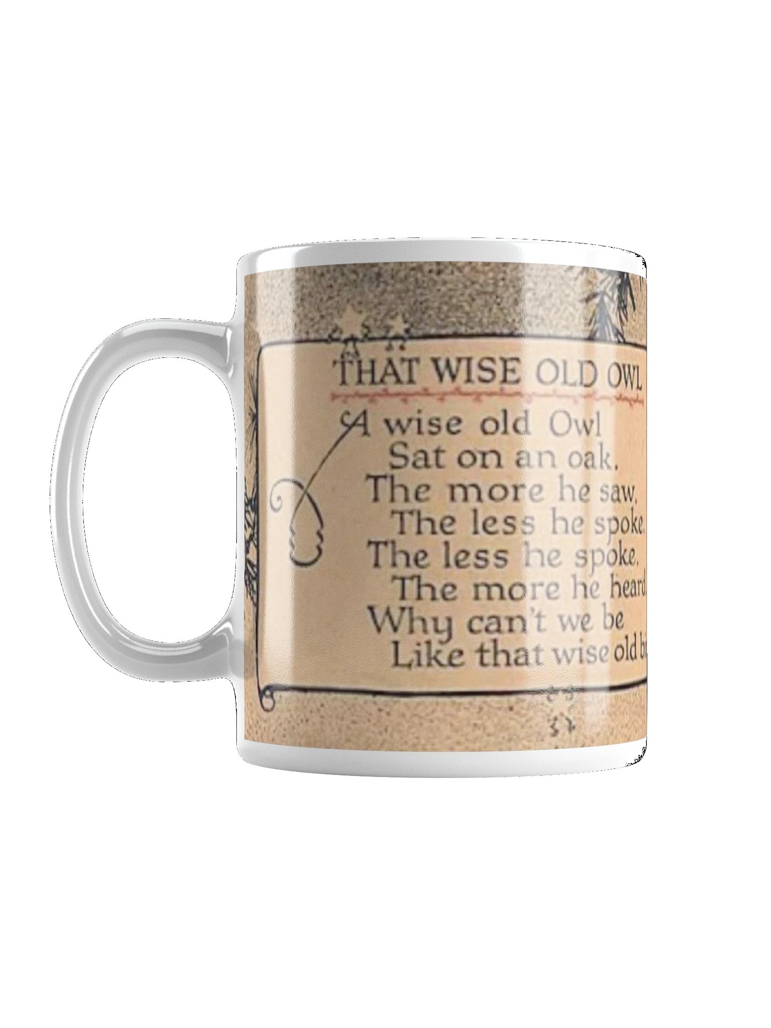 Wise Old Owl Poem Mug product image (1)