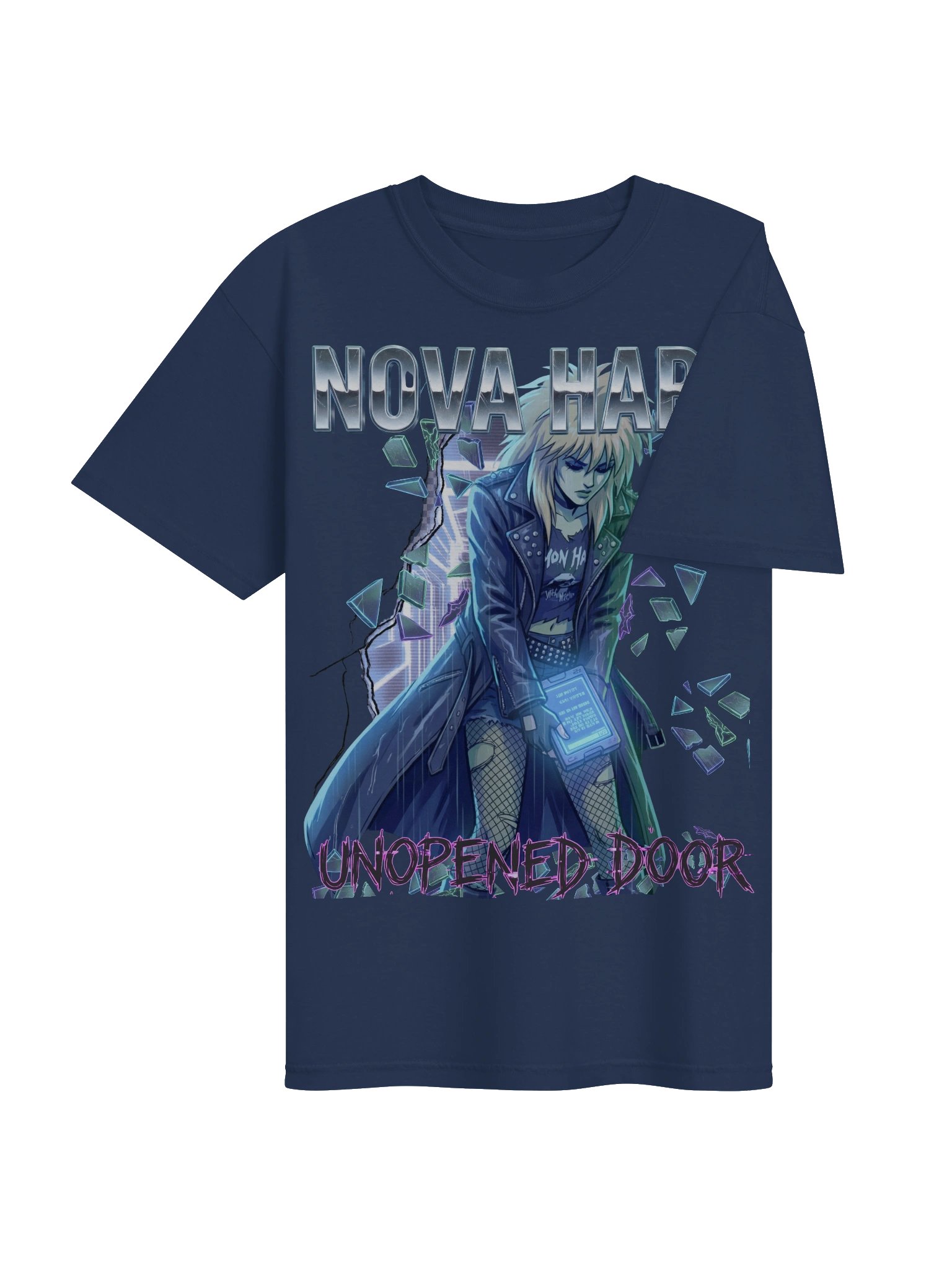 Unopened Door Tee - Front/Back Tee (Chrome Logo + Back Print) product image (13)