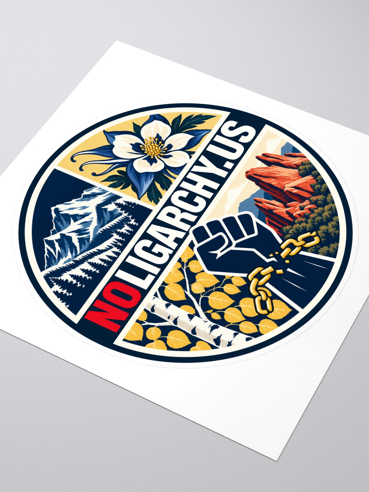 Colorado NOLIGARCHY.US sticker product image (3)