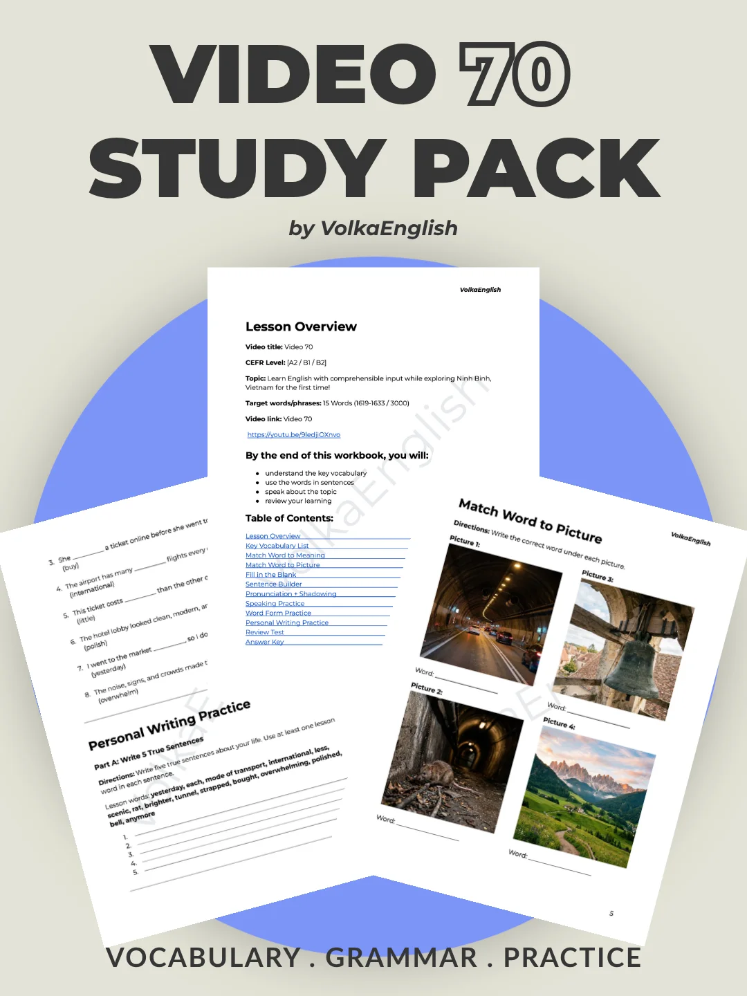 Learn English in Nature With My Mom | Comprehensible Input Vlog - Video 70 Study Pack product image (1)