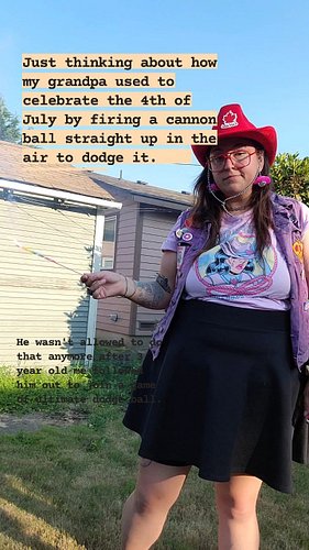 We're so free here guys! 🤠🤡
Not much to celebrate but hope y'all are having a hotdog.
Felt like the right day to wear my Cana...