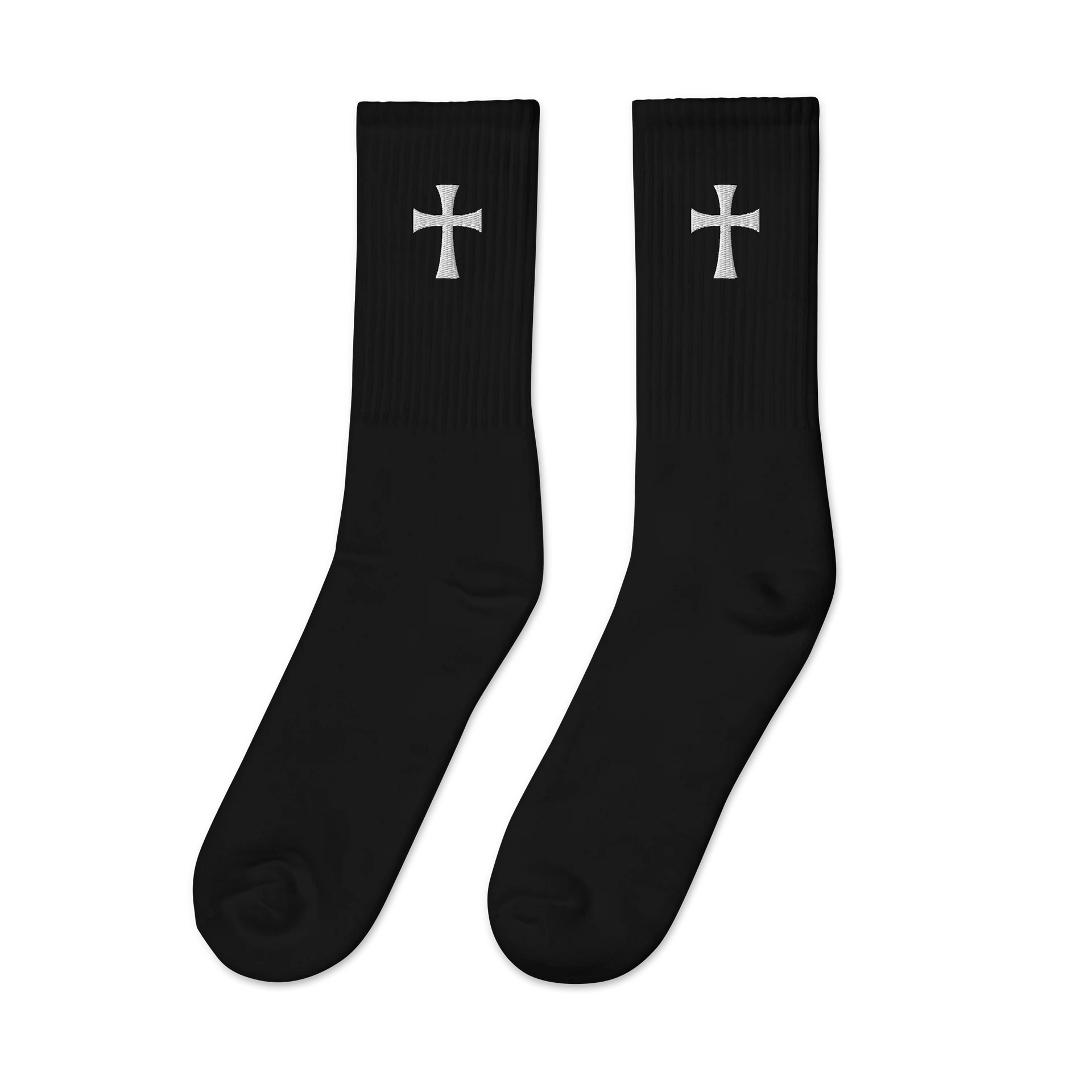 Flared Cross Crew Socks product image (4)