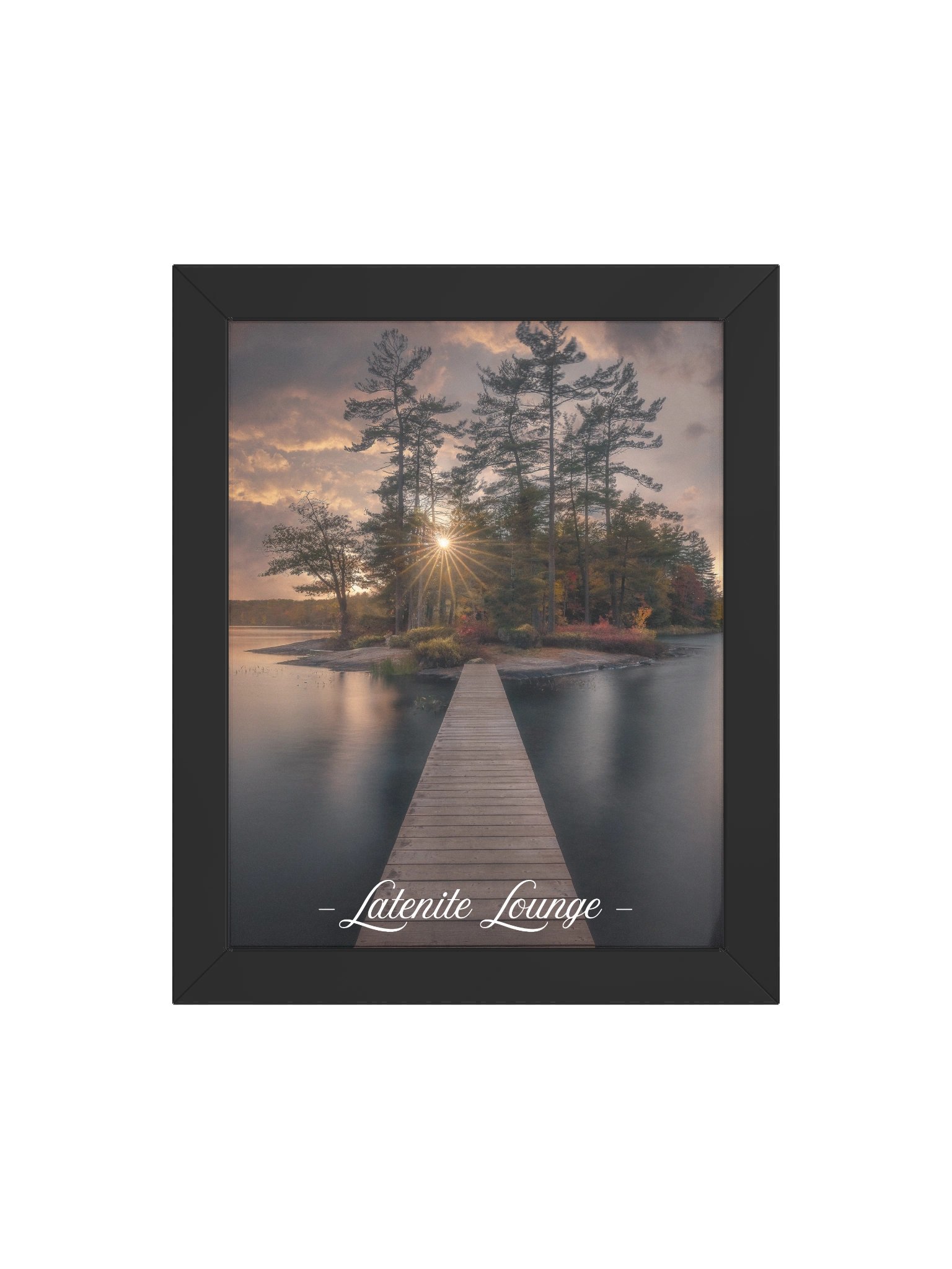 Latenite Lounge — Island Dock Sunset Framed Poster product image (10)