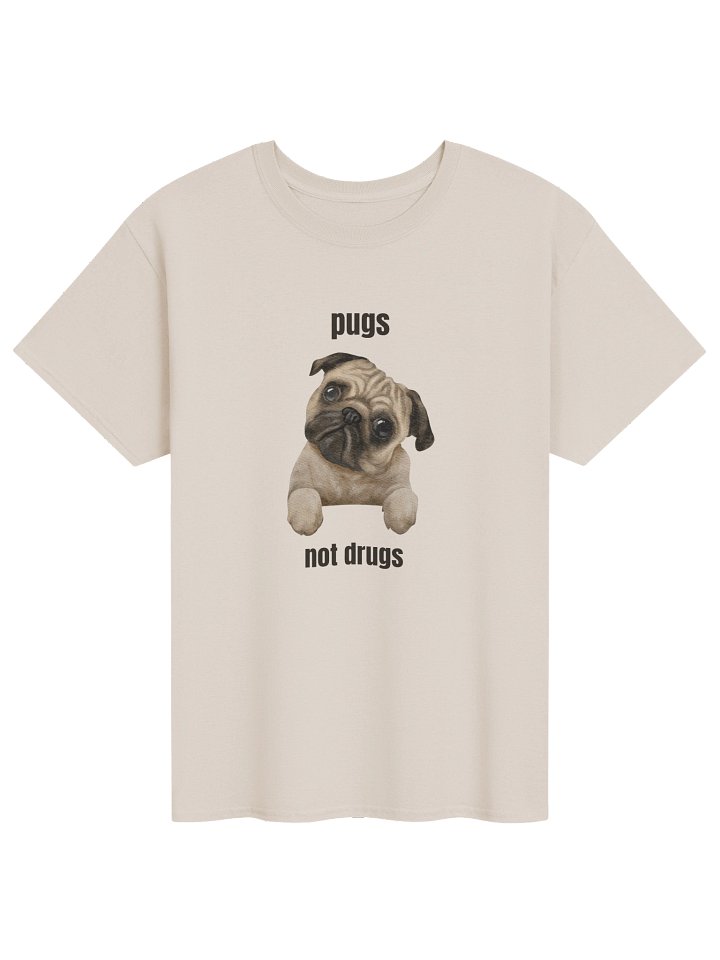Pugs Not Drugs Tee product image (1)