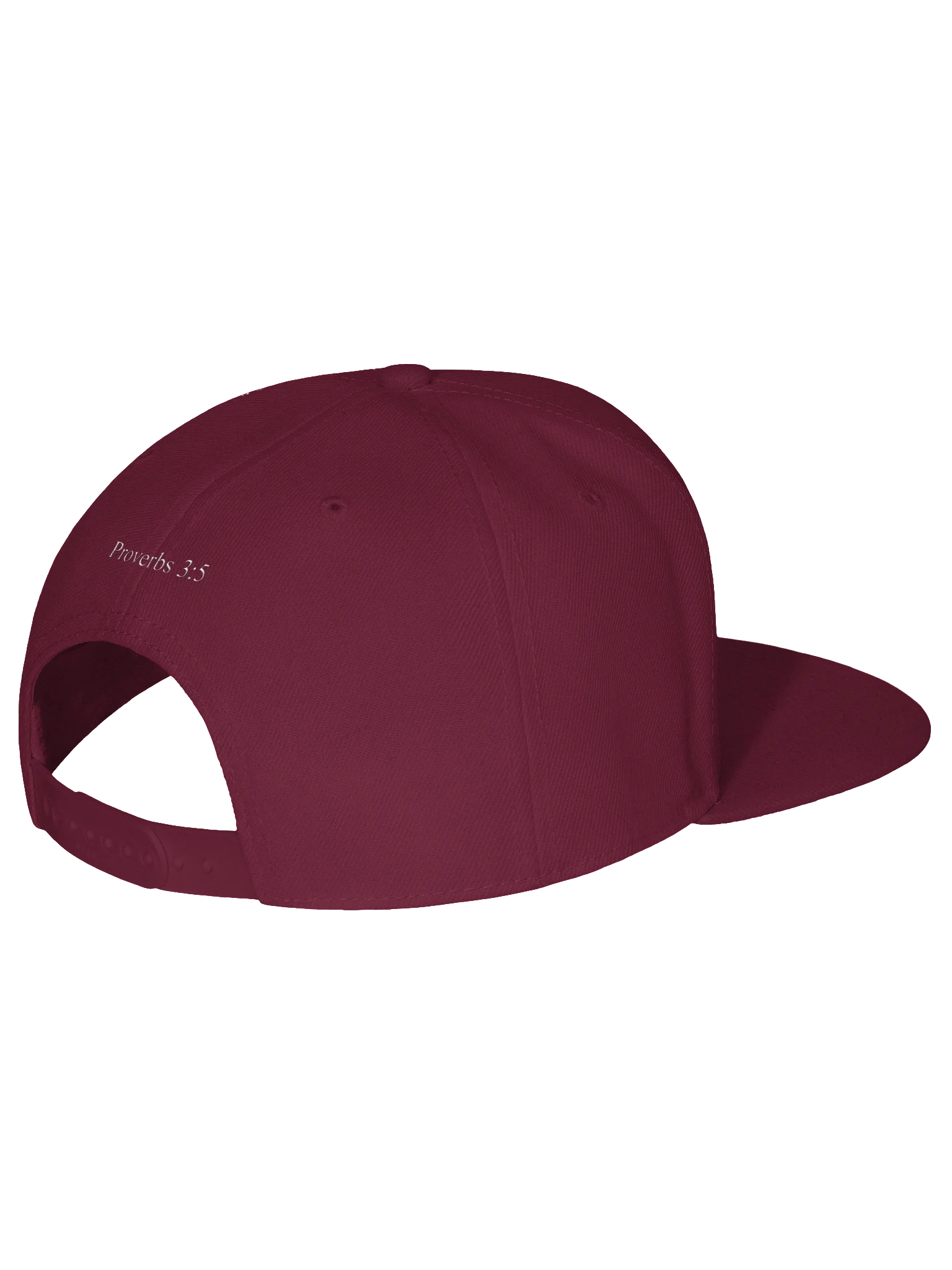 Embroidered Proverbs 3:5 Wool Snapback Cap product image (3)
