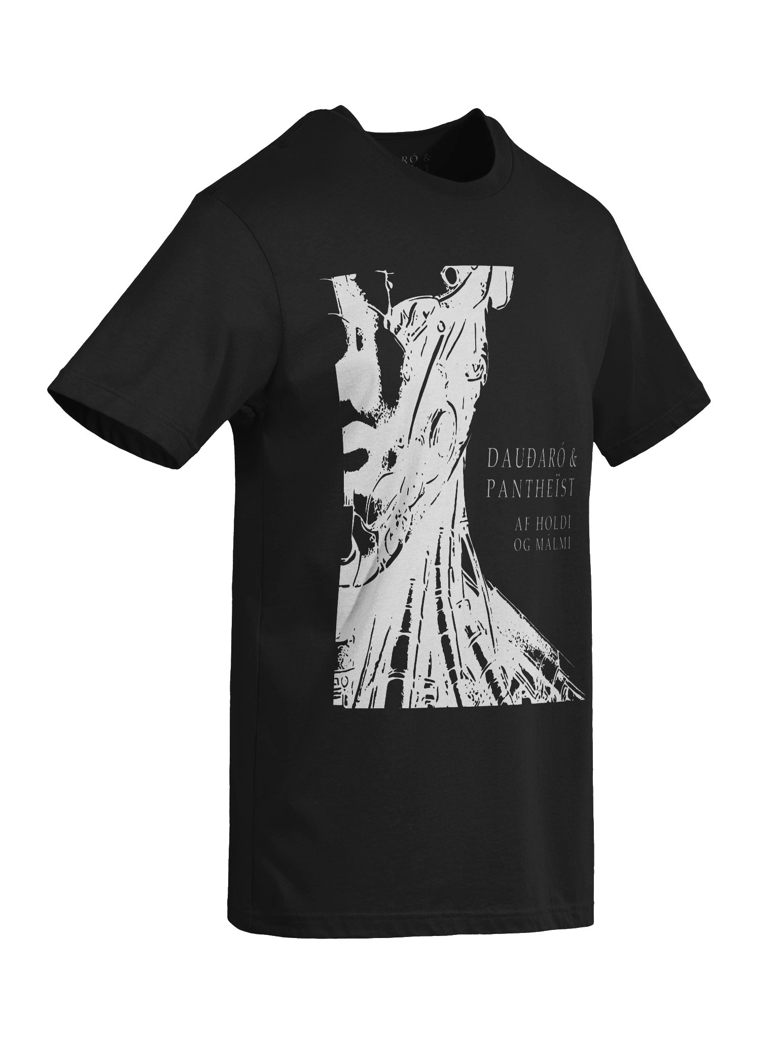 Dauðaró & Pantheïst — Af holdi og málmi Limited Edition Unisex Pro Shirt (Black) product image (6)