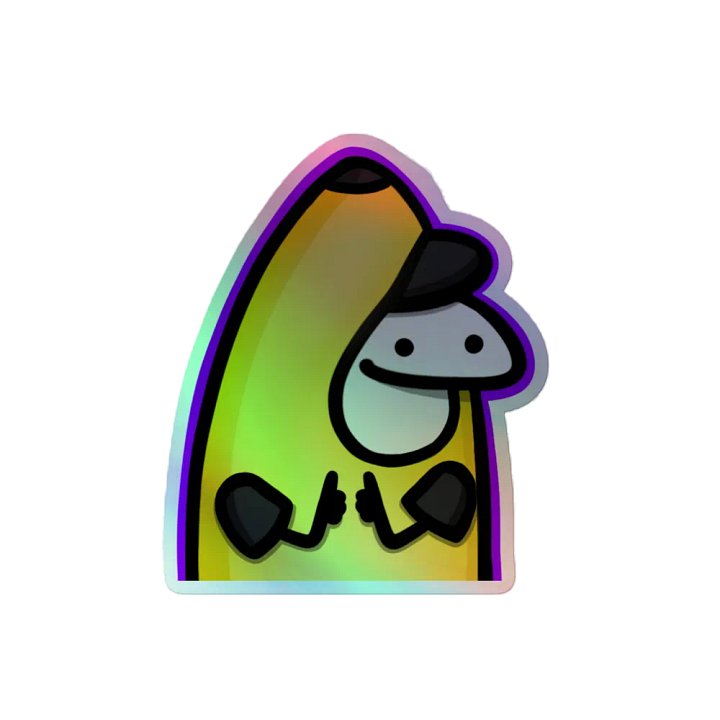 RenBANANA Emote Holographic Sticker product image (2)
