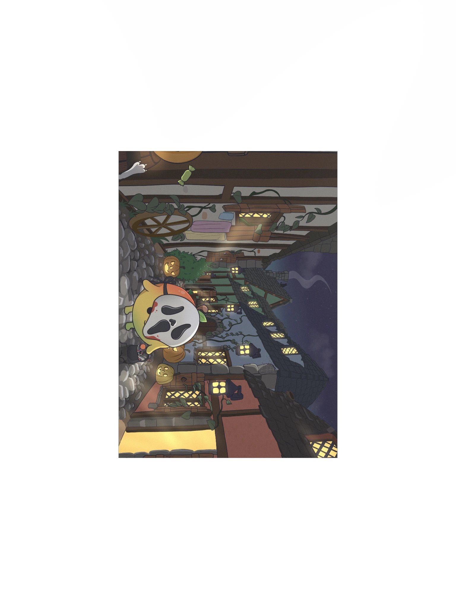 Halloween Mango Artwork Print product image (1)
