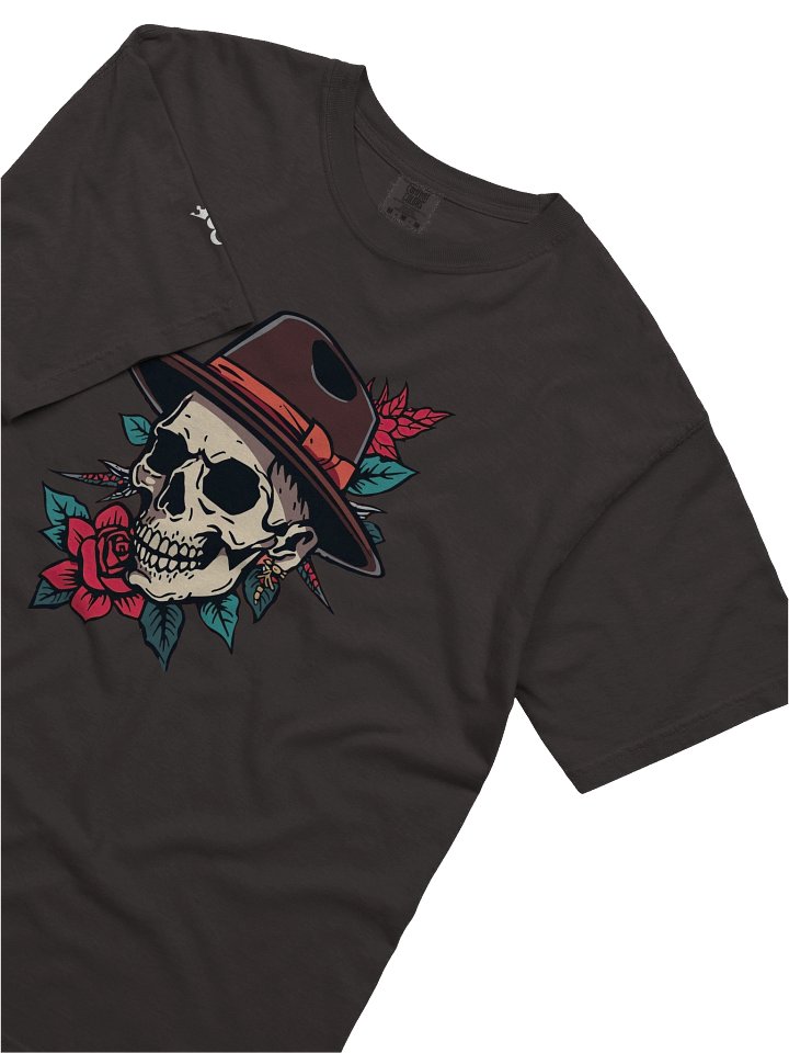 Old School Noir: Crimson Rose & Fedora Skull product image (22)