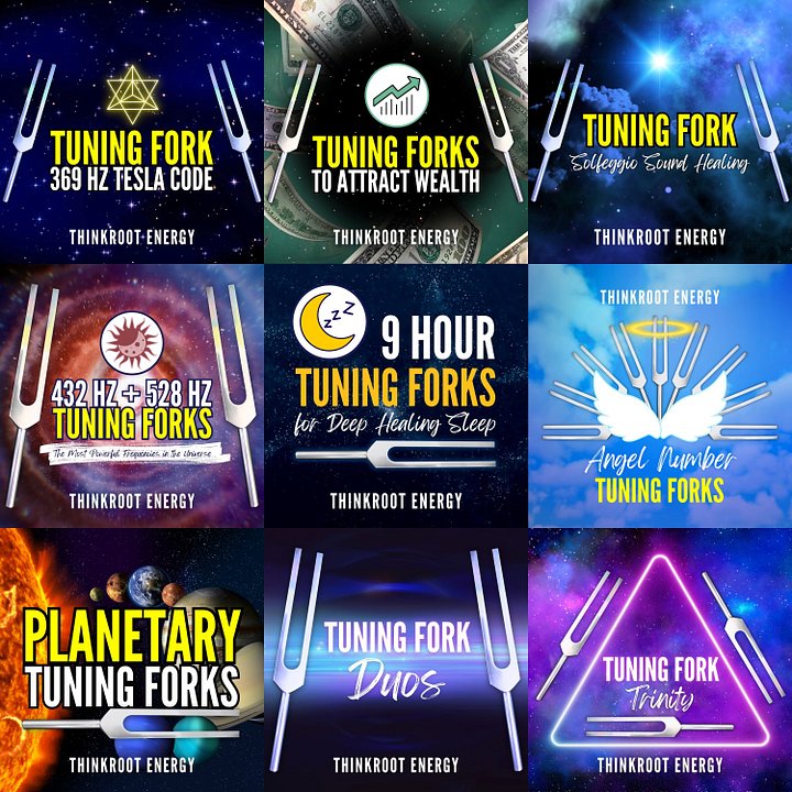 MP3 ALBUM BUNDLE #1 Thinkroot Energy Tuning Forks product image (1)