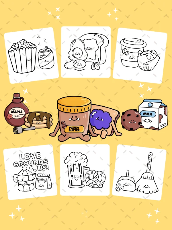 Together is Better – A Big & Easy Coloring Book of Cute Combos and Friendship (Digital Download) product image (2)
