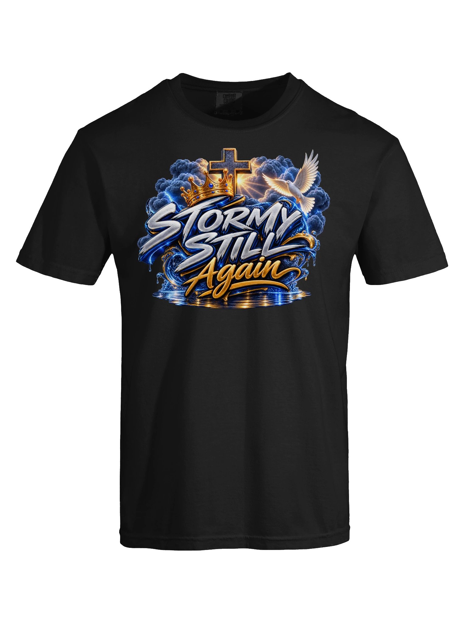 Storm Still Again Christian Graphic Tee product image (48)