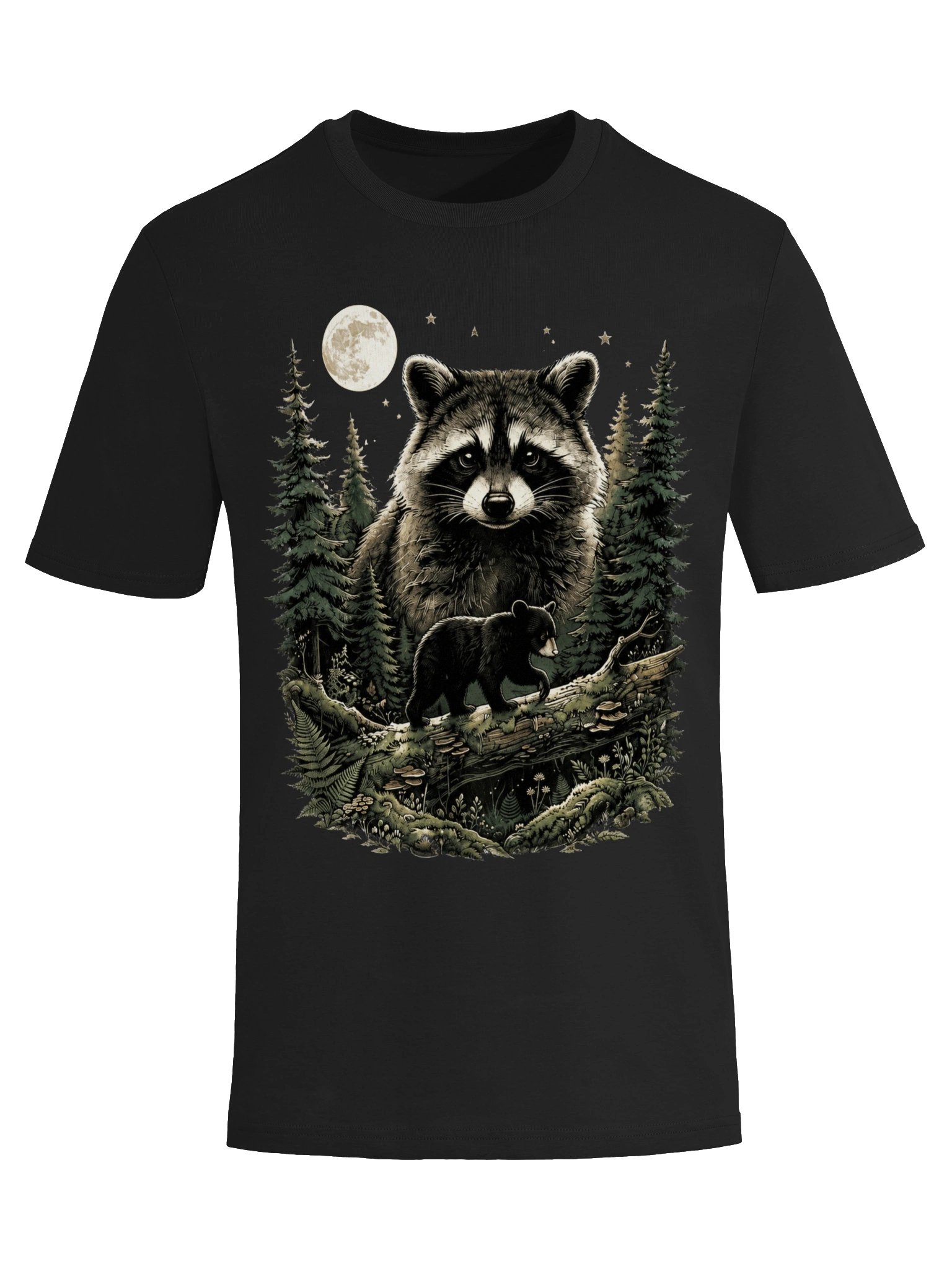 Raccoon Bear Cub Vintage T-Shirt product image (6)