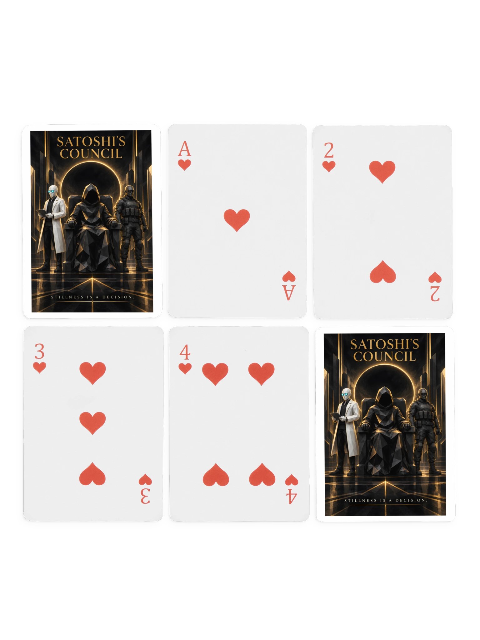 Satoshi’s Council — Stillness Is a Decision Playing Cards product image (4)