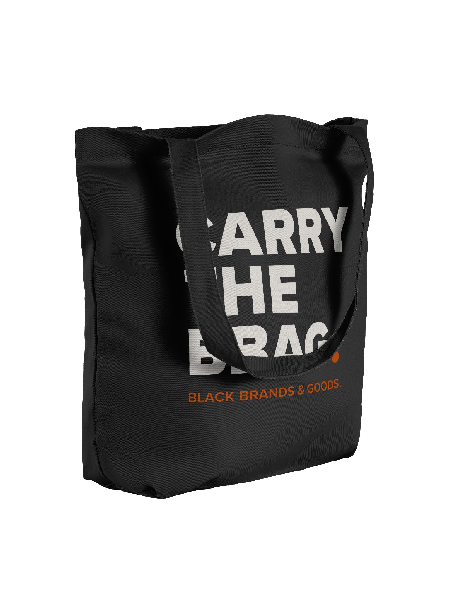 CARRY THE BBAG. Black Canvas Tote product image (4)