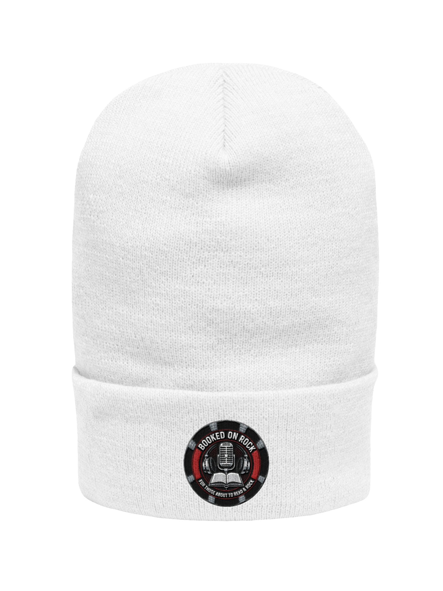 Cuffed Beanie/White product image (1)