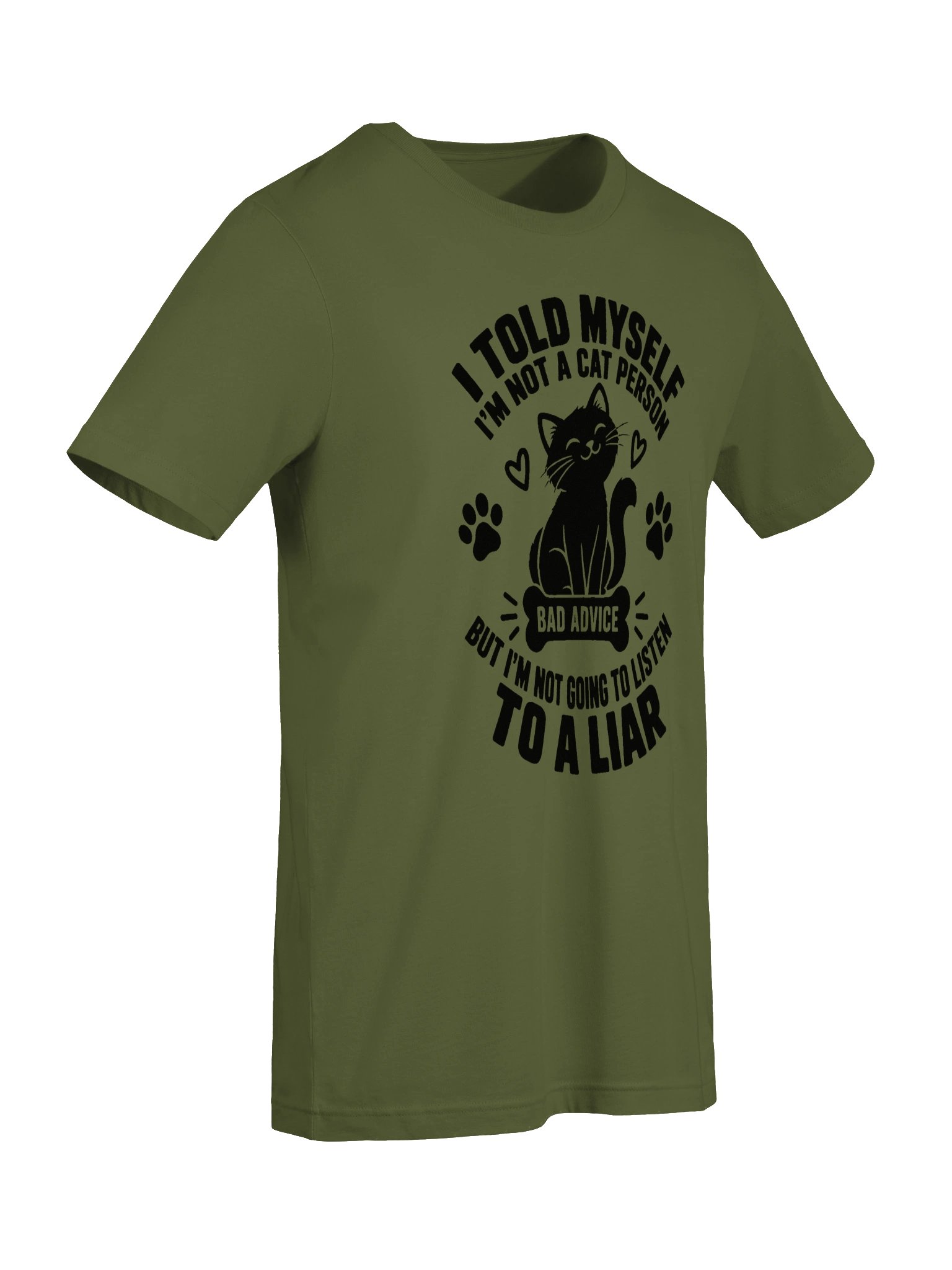 Dog / Cat Mom Logic – I Told Myself Not To Get Another Cat Funny T-Shirt (Black Ink) product image (46)