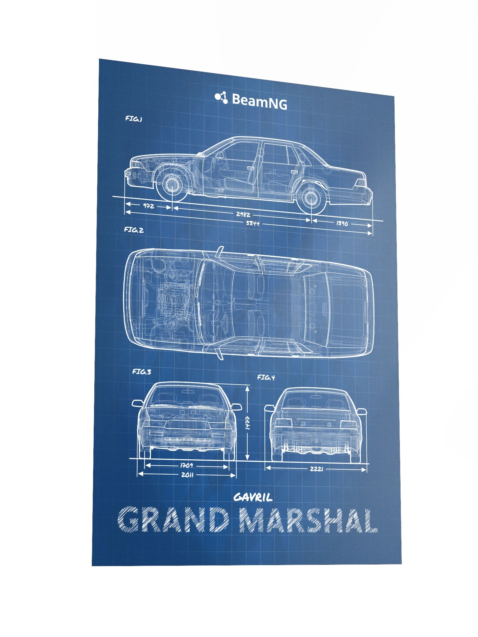 Gavril Grand Marshal Blueprint Poster product image (2)