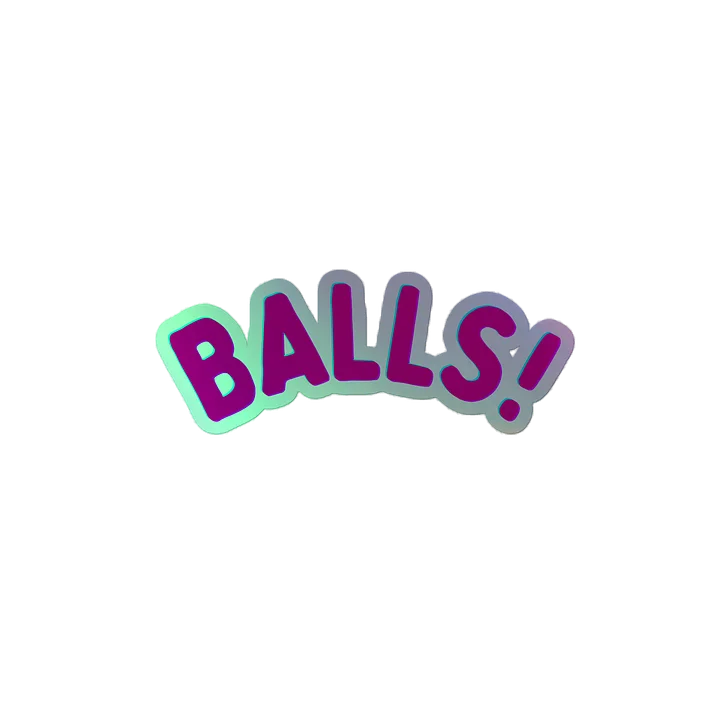 BALLS! holo sticker product image (2)