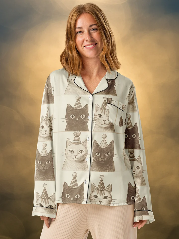 Whimsical Cat Party Women's Pyjama Top product image (1)