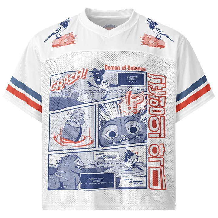 Derpy VS Sussie Retro Manga Panel Mesh Jersey product image (1)
