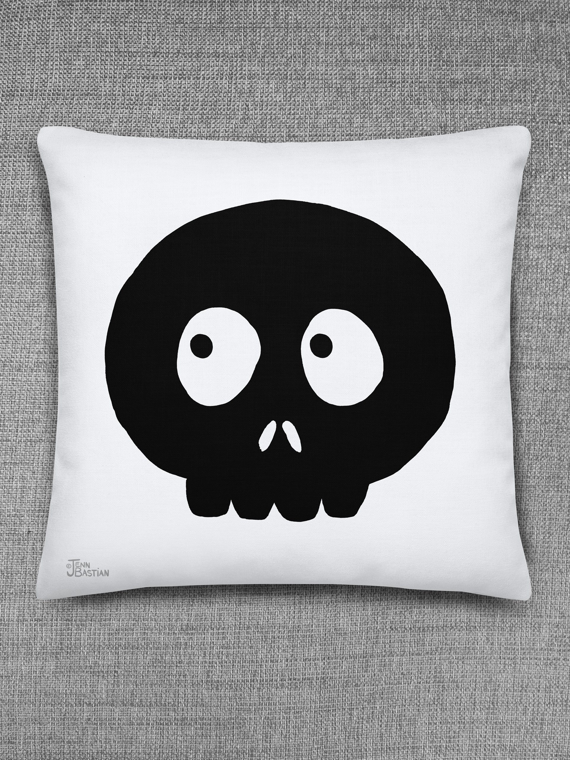 THROW PILLOW - DOUBLE-SIDED SKULL 04 product image (2)