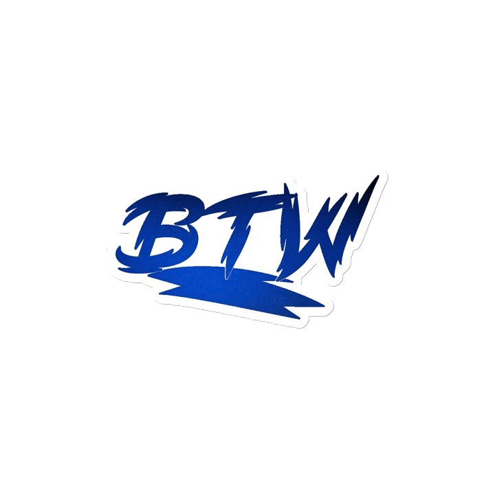 New BTW logo die cut magnet product image (2)
