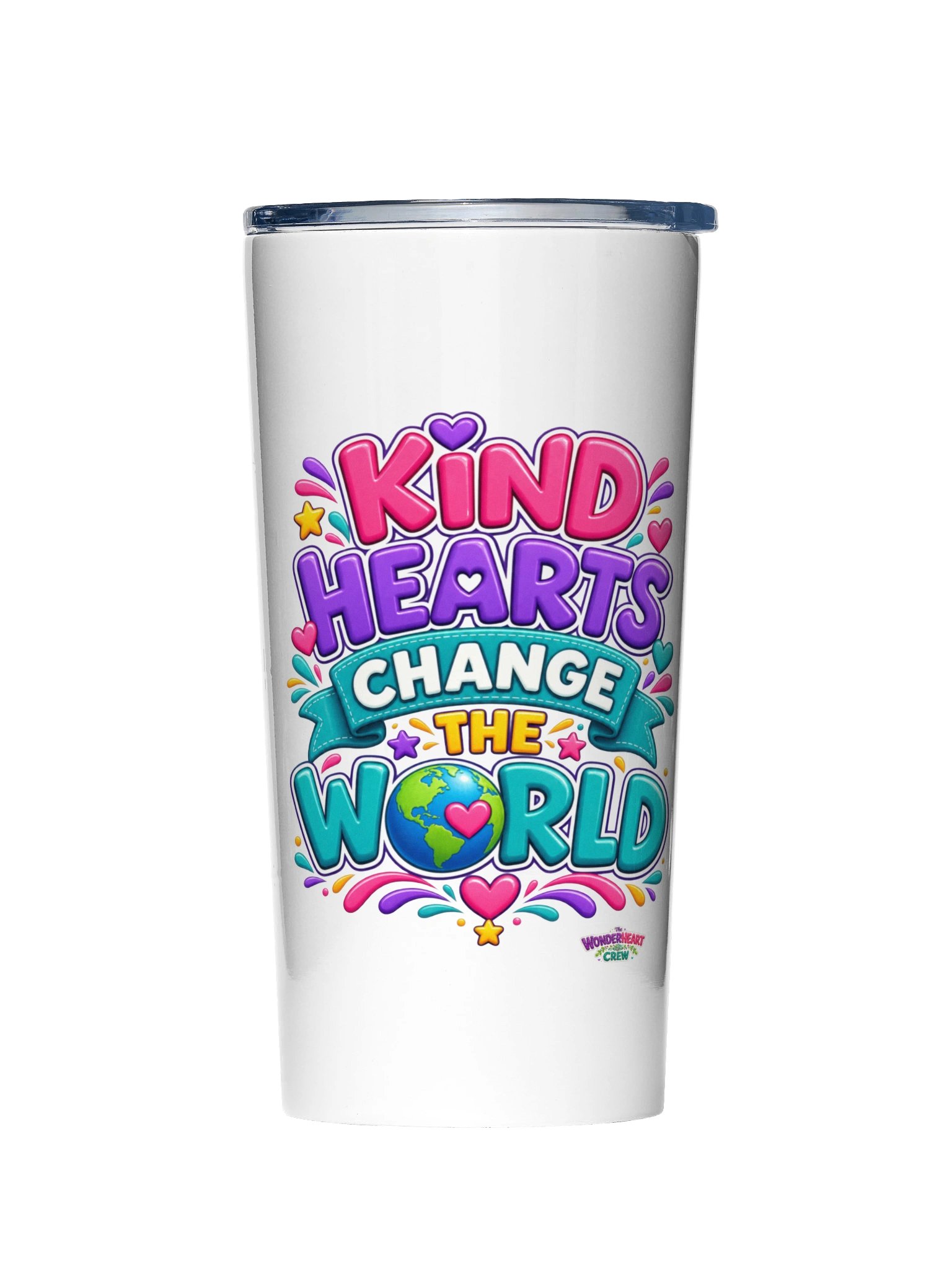 20oz Stainless Steel Inspirational Tumbler - Kind Hearts Change the World. product image (1)