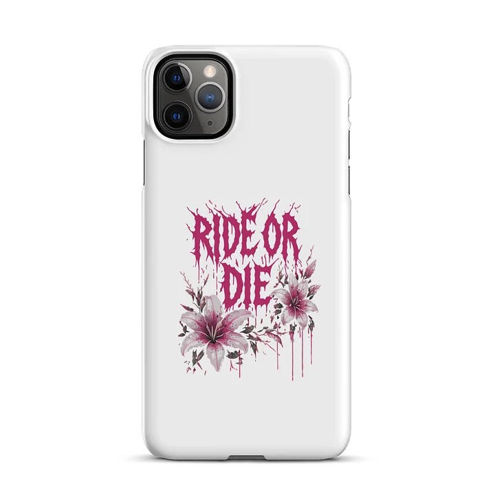 RIDE OR DIE Lily Snap White Case product image (2)