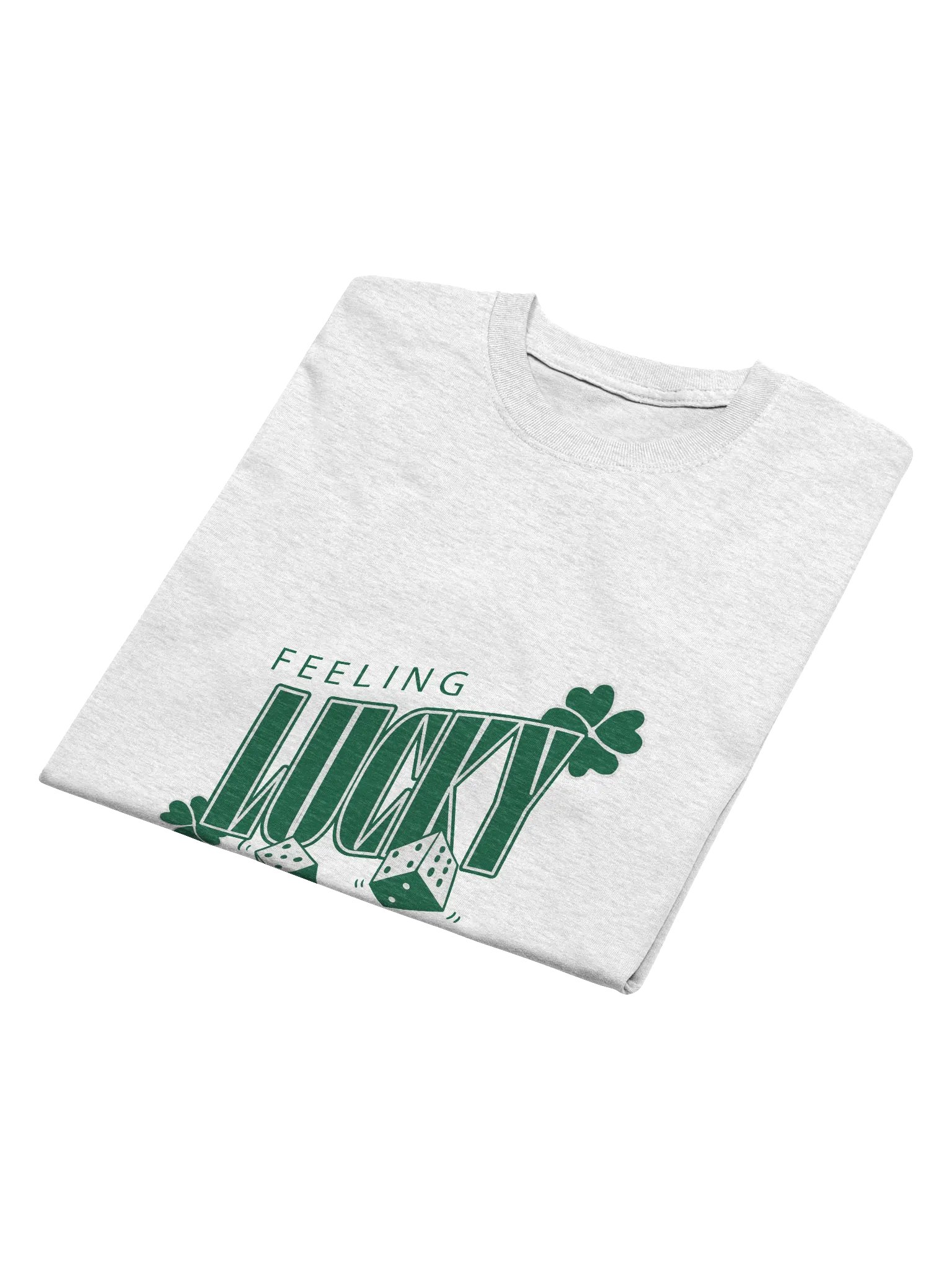 Feeling Lucky T-Shirt | Minimalist St. Patrick’s Day Dice & Shamrock Tee product image (4)