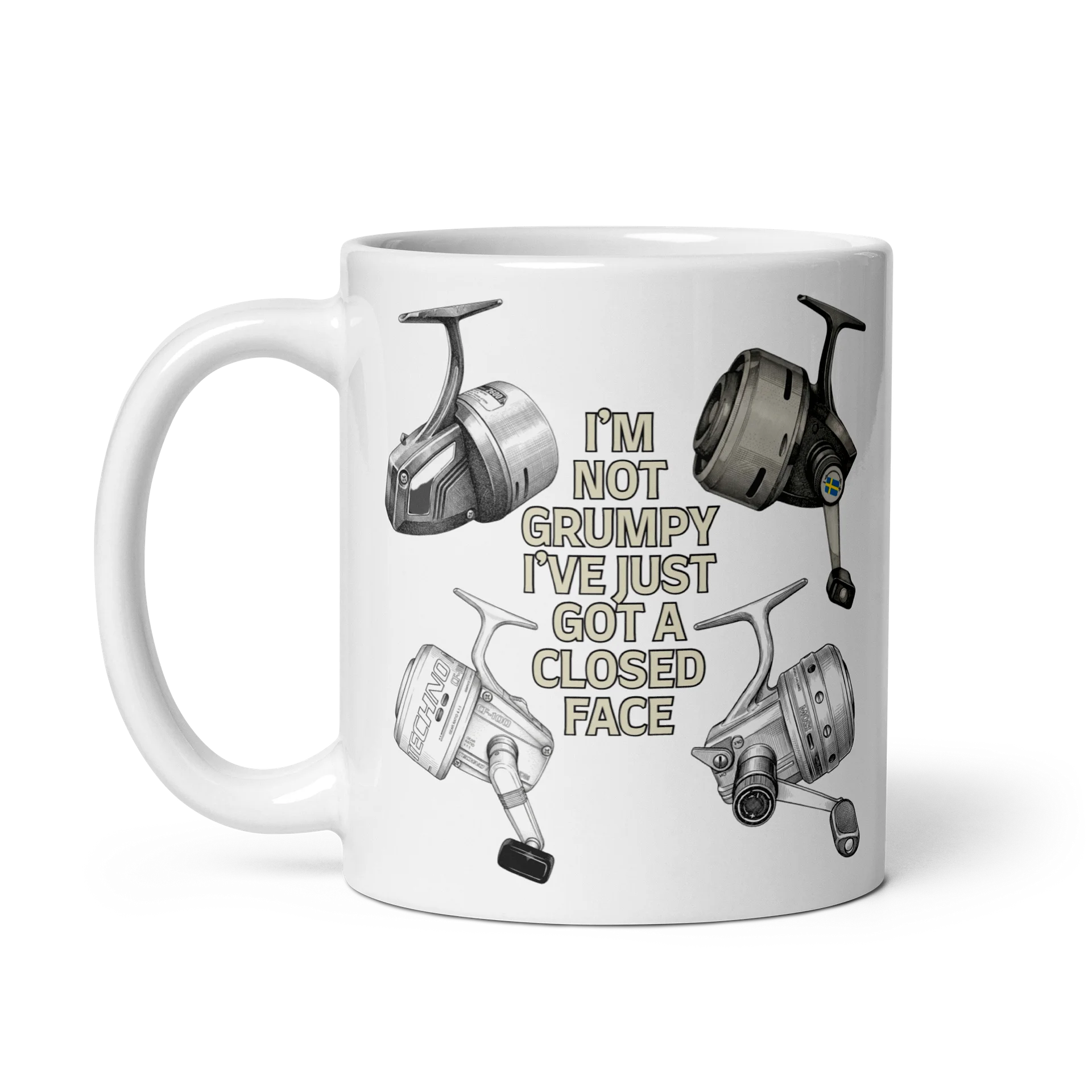 "I'm Not Grumpy" Closed Face Reel Mug product image (2)