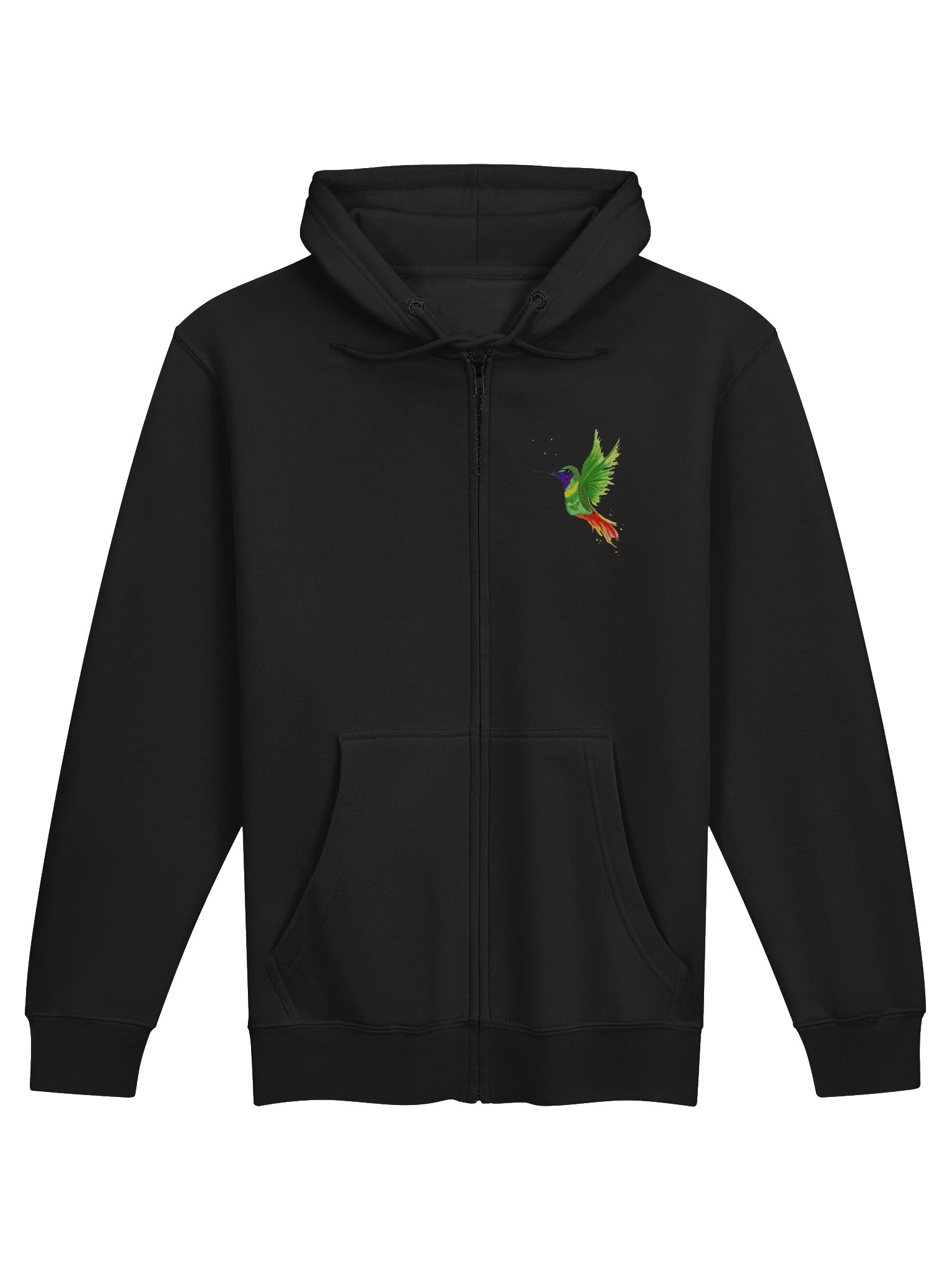 Hummingbird Watercolour Premium Full-Zip Hoodie product image (6)