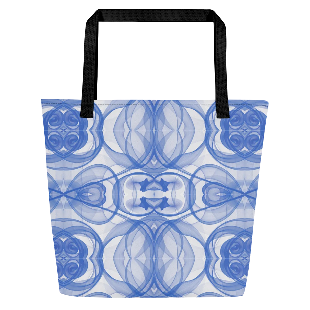 Bag Blue Smoke Elegance: Abstraktes Linienmuster product image (5)