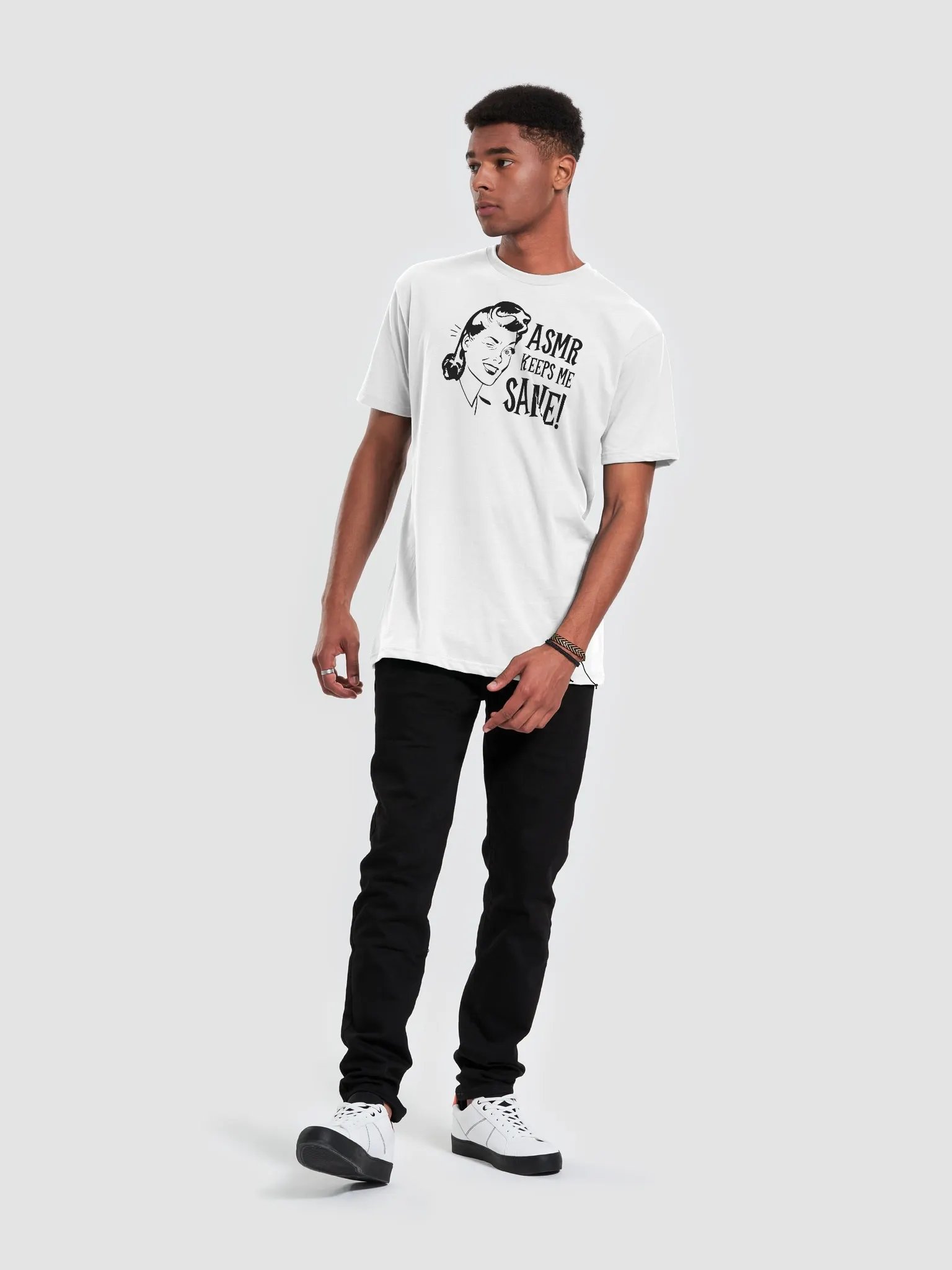 ASMR Keeps Me Sane / Light Fitted Tee product image (3)
