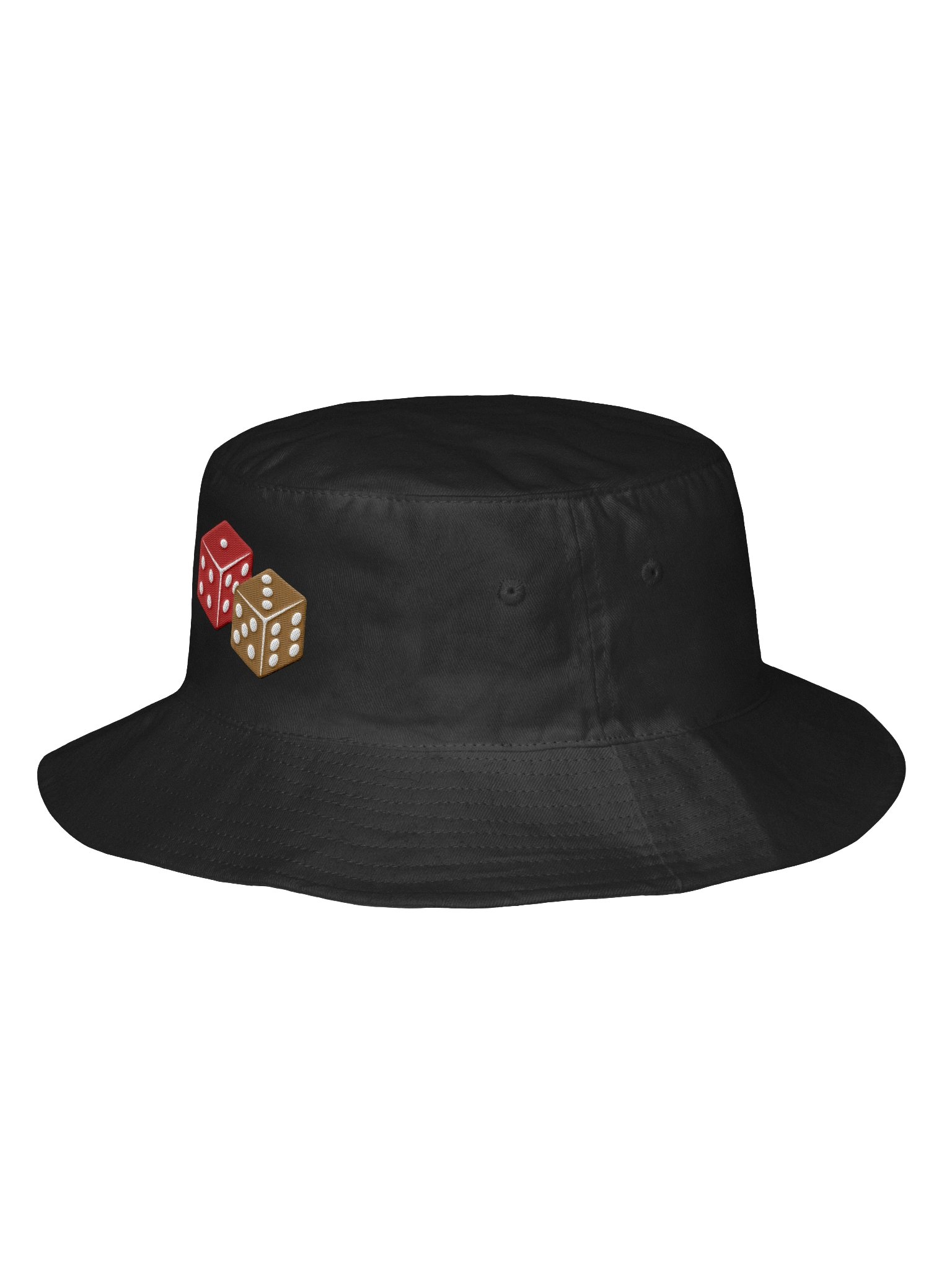 Backgammon Dice Flexfit Bucket Hat Black product image (2)