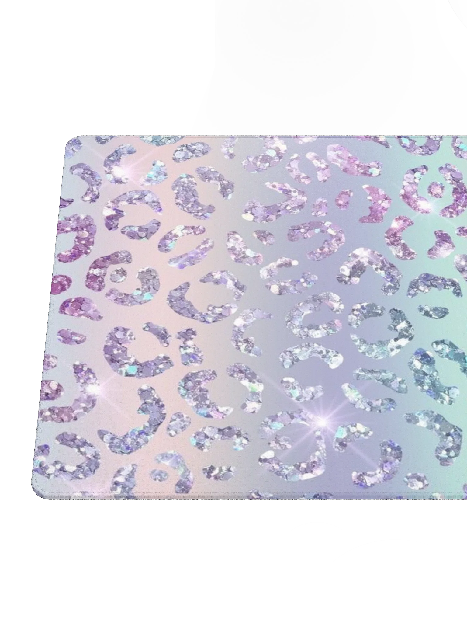 IRIDESCENT GLITTER LEOPARD PATTERN Gaming Mouse Pad product image (4)