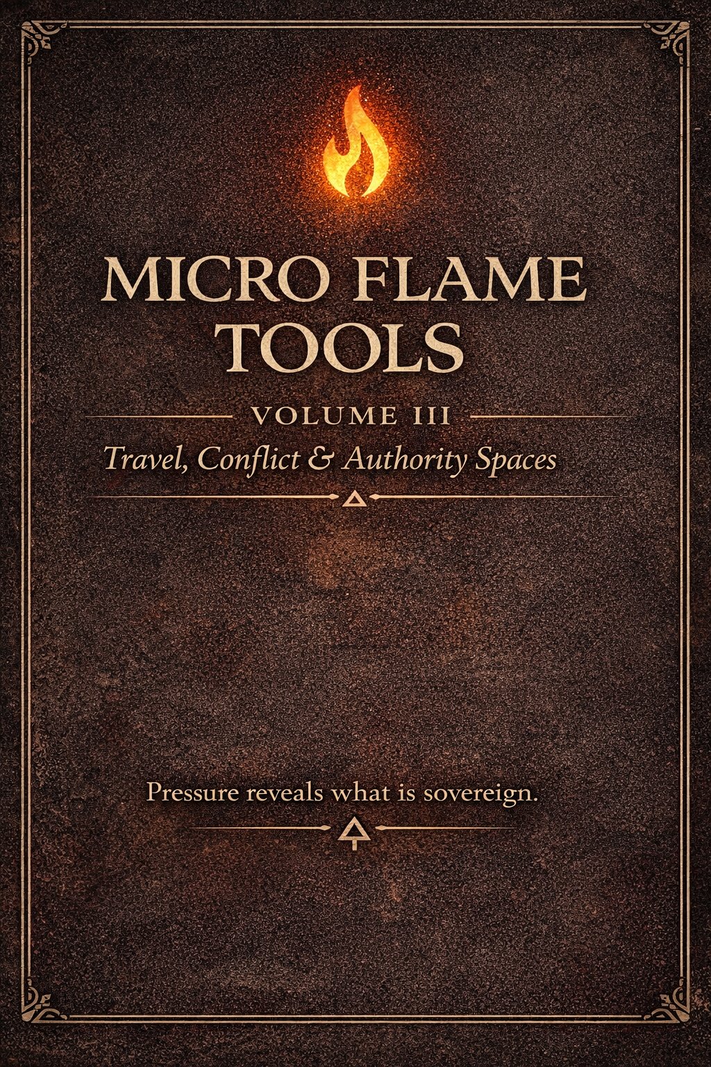 🔥 MICRO FLAME TOOLS VOLUME III Travel, Conflict and Authority Spaces product image (1)