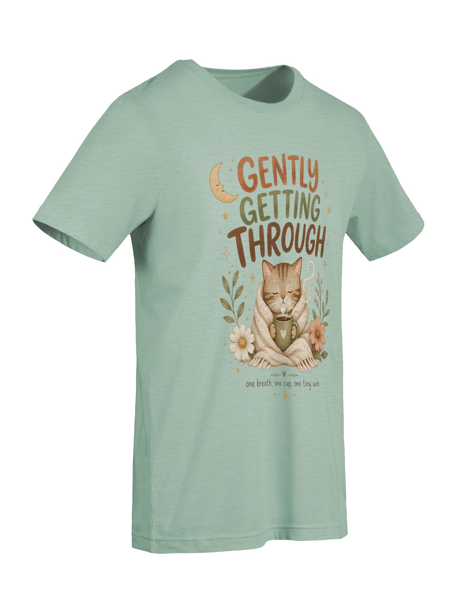 Gently Getting Through Cat Tee product image (60)