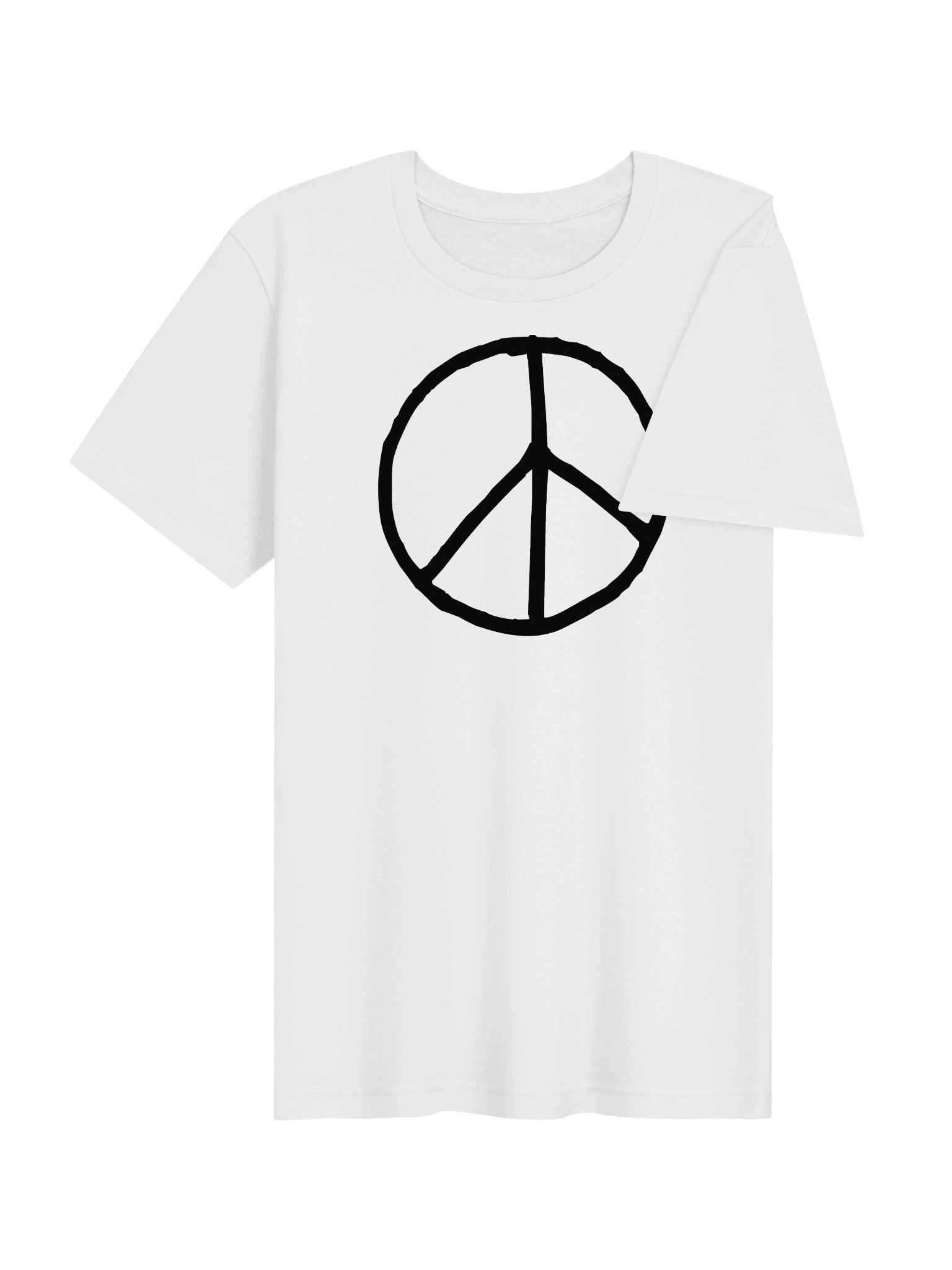 Peace Symbol White T-Shirt product image (4)