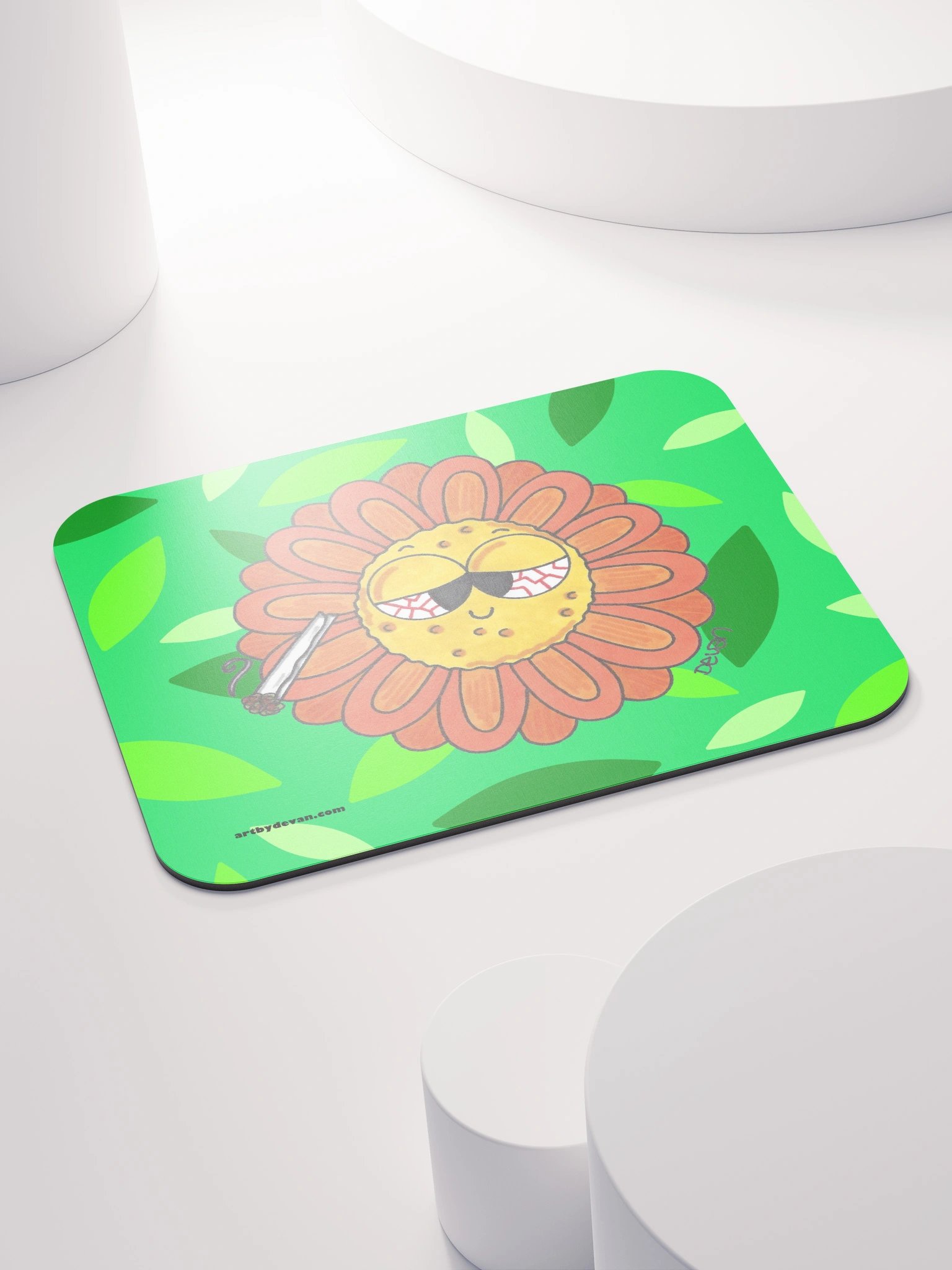 Orange Stoner Flower Mousepad product image (4)