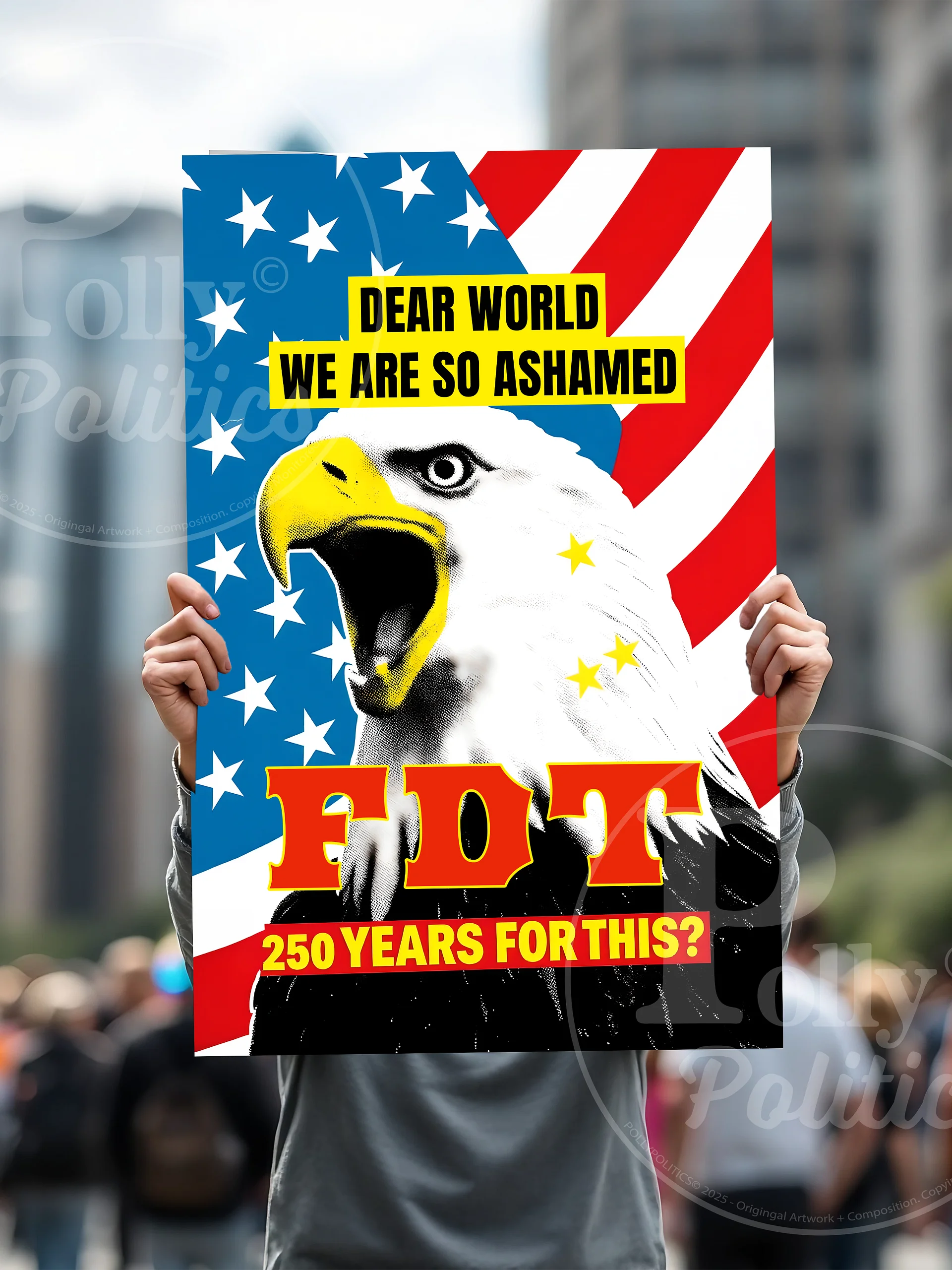 Dear World We Are So Ashamed Protest Sign product image (5)