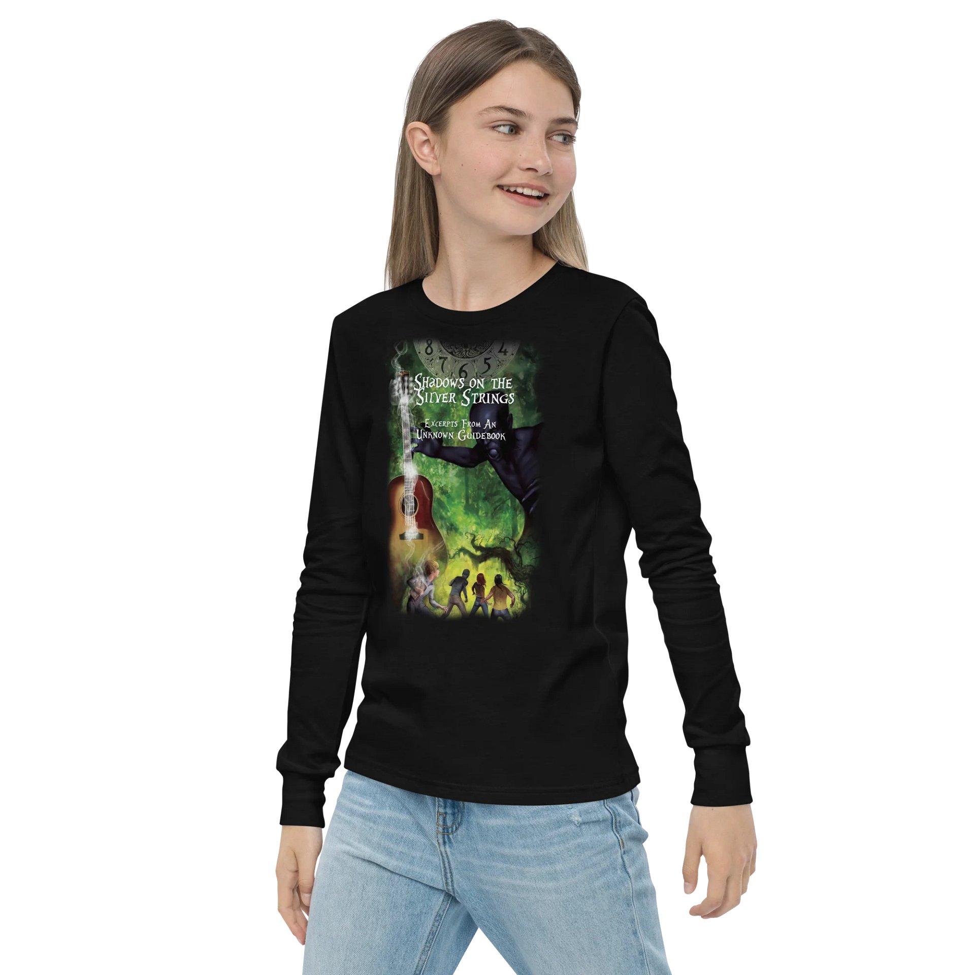 Shadows on the Silver Strings - BearBella+Canvas Youth Long Sleeve T-Shirt product image (3)