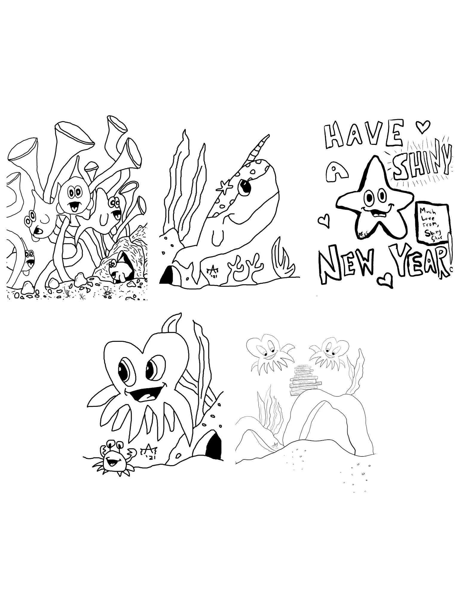 2020-2025 coloring book page bundle product image (1)